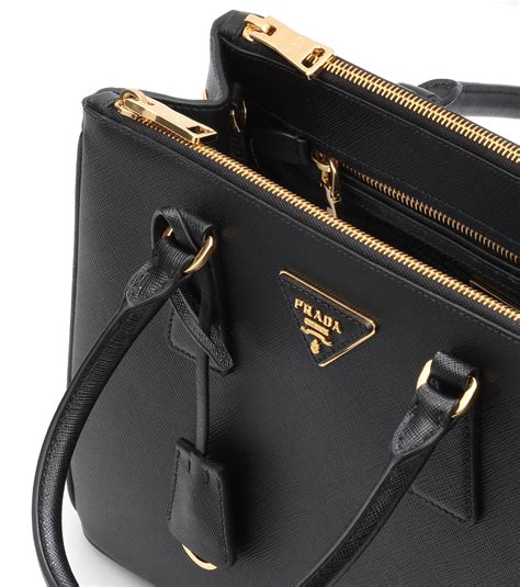 black Prada saffiano handbag